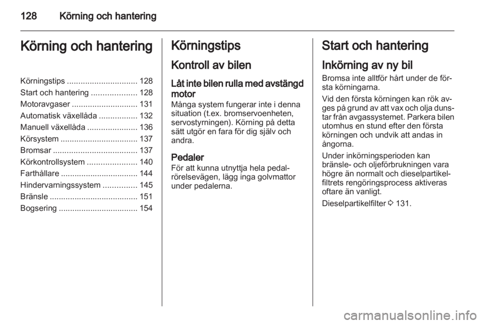 OPEL INSIGNIA 2011  Instruktionsbok 