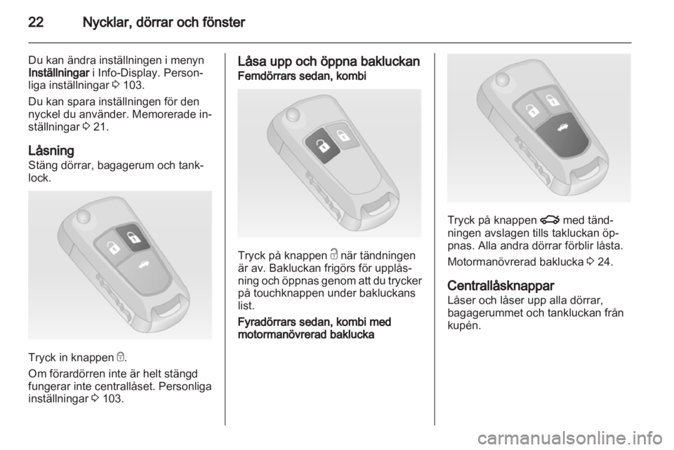 OPEL INSIGNIA 2011  Instruktionsbok 