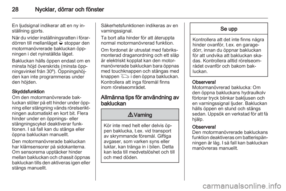 OPEL INSIGNIA 2011  Instruktionsbok 