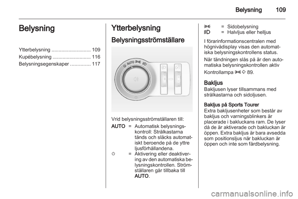 OPEL INSIGNIA 2011.5  Instruktionsbok 