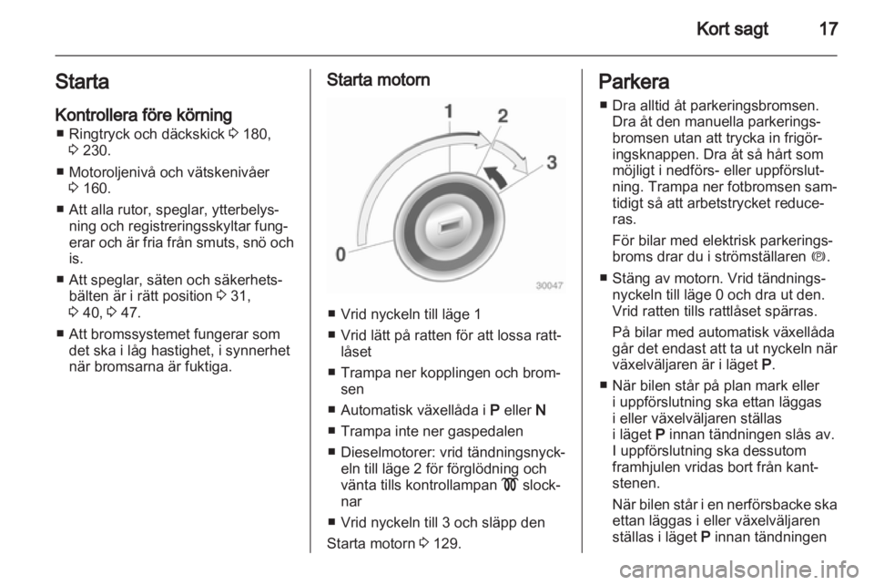 OPEL INSIGNIA 2011.5  Instruktionsbok 