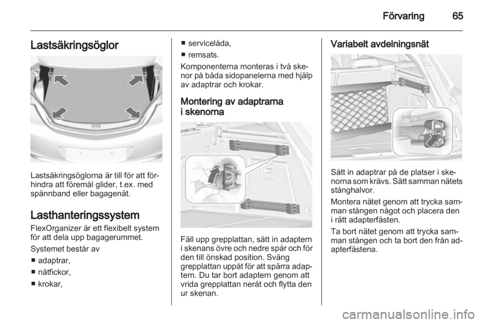 OPEL INSIGNIA 2011.5  Instruktionsbok 