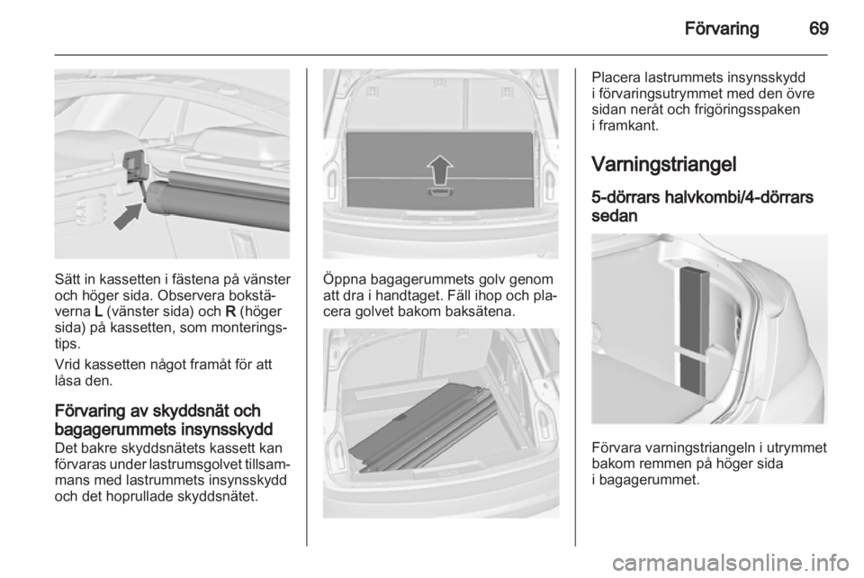OPEL INSIGNIA 2011.5  Instruktionsbok 