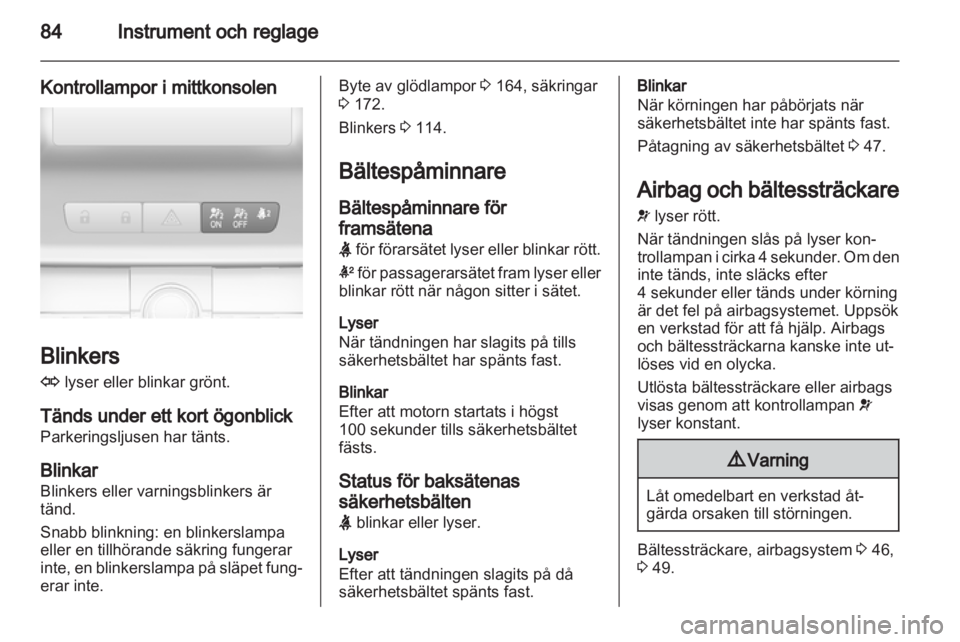 OPEL INSIGNIA 2011.5  Instruktionsbok 