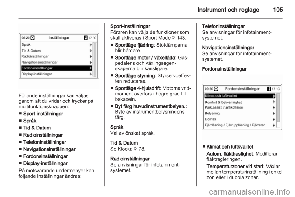 OPEL INSIGNIA 2012  Instruktionsbok 