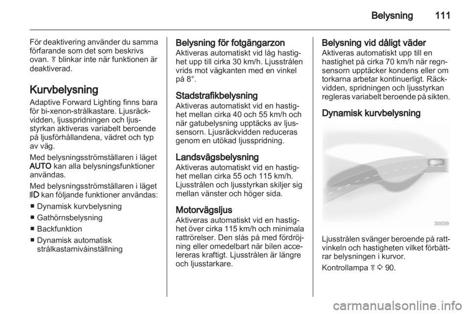 OPEL INSIGNIA 2012  Instruktionsbok 