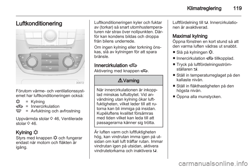 OPEL INSIGNIA 2012  Instruktionsbok 