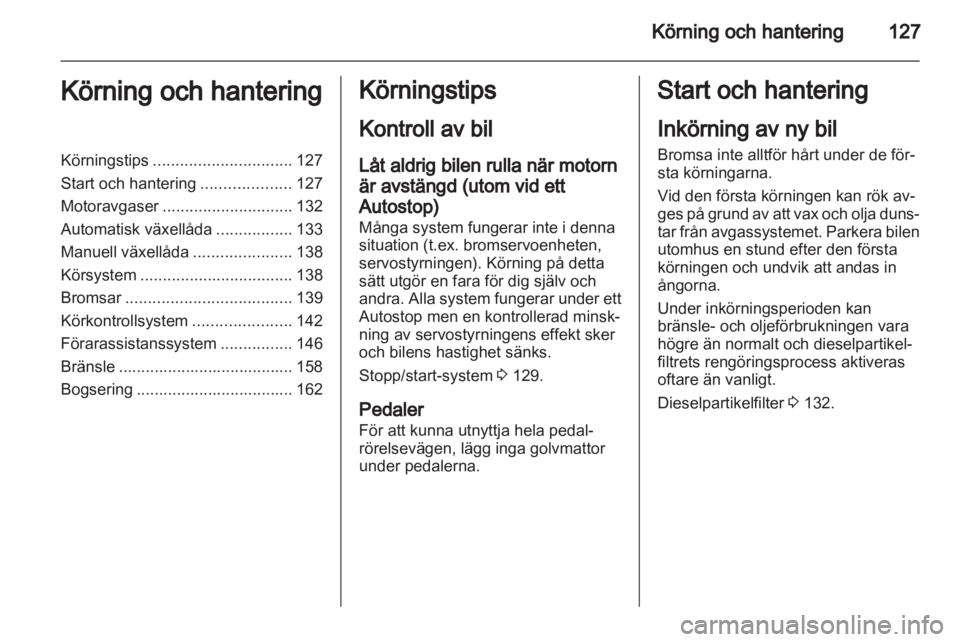 OPEL INSIGNIA 2012  Instruktionsbok 