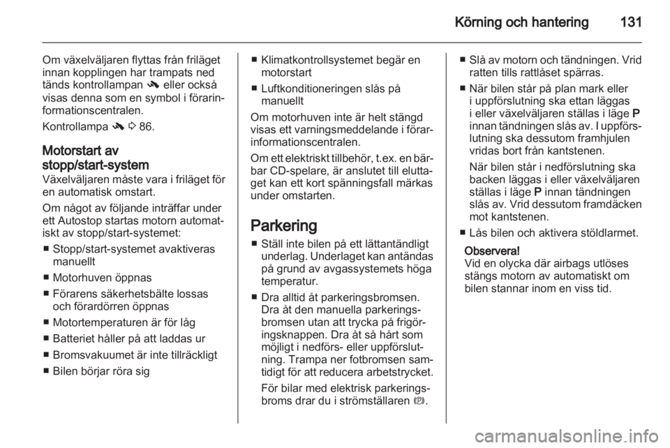 OPEL INSIGNIA 2012  Instruktionsbok 