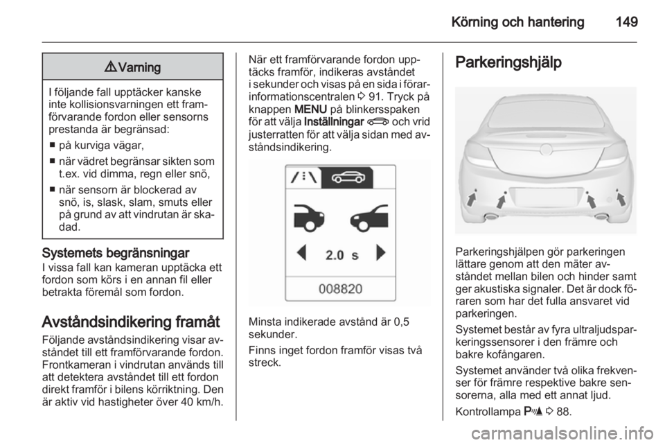 OPEL INSIGNIA 2012  Instruktionsbok 