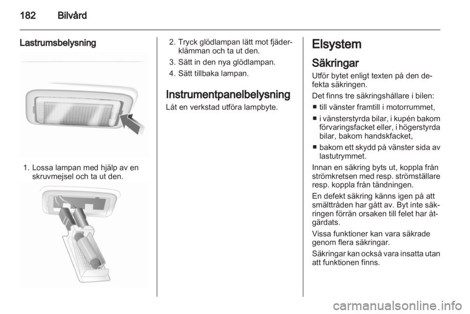 OPEL INSIGNIA 2012  Instruktionsbok 