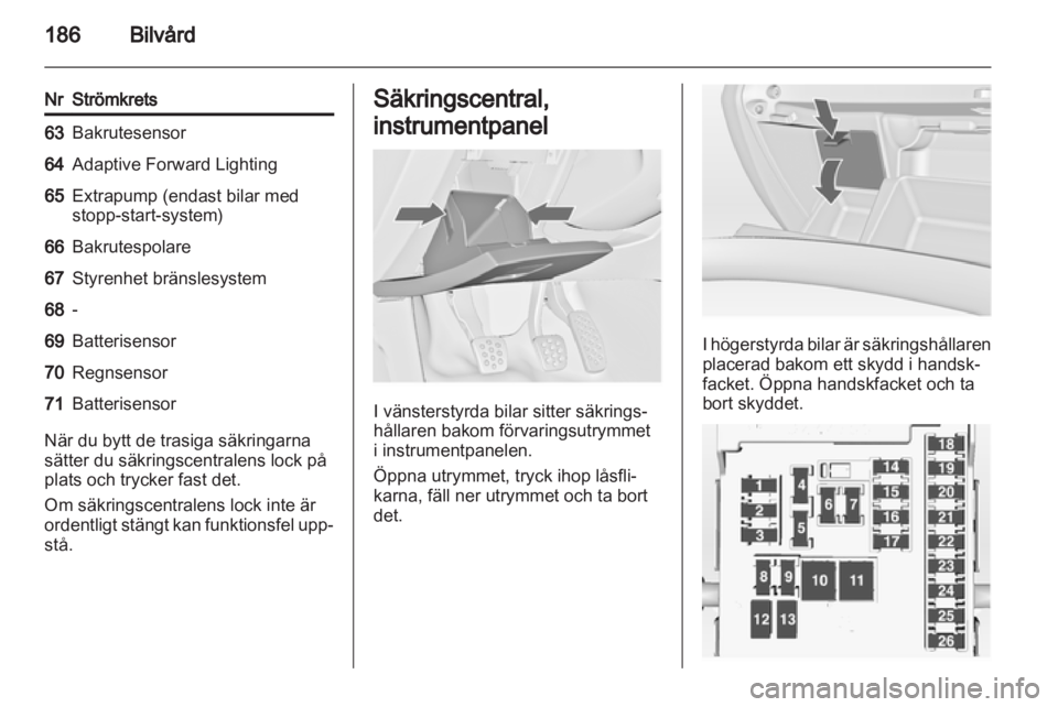 OPEL INSIGNIA 2012  Instruktionsbok 