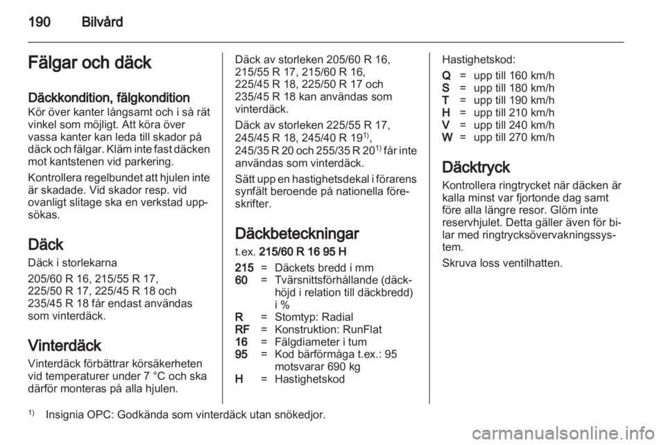 OPEL INSIGNIA 2012  Instruktionsbok 