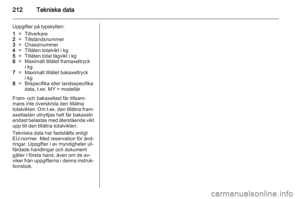 OPEL INSIGNIA 2012  Instruktionsbok 