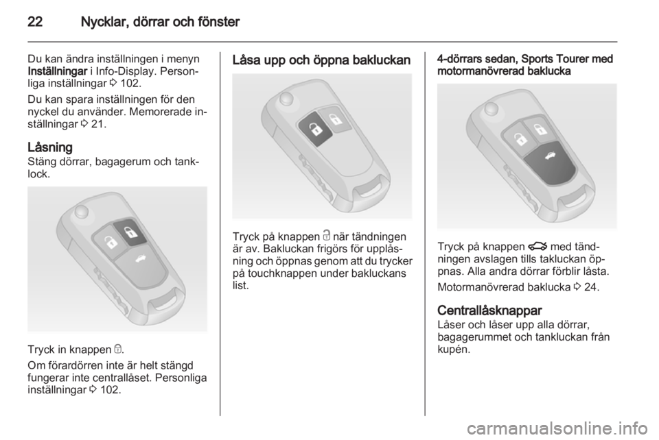 OPEL INSIGNIA 2012  Instruktionsbok 