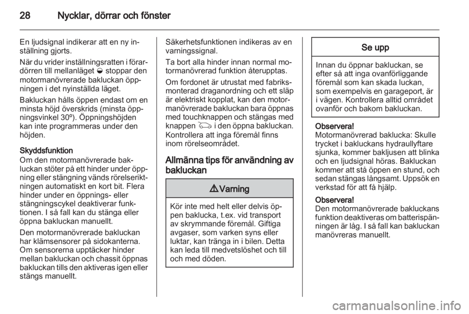 OPEL INSIGNIA 2012  Instruktionsbok 