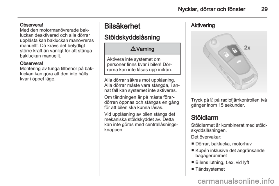 OPEL INSIGNIA 2012  Instruktionsbok 