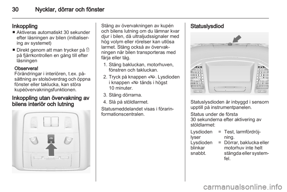 OPEL INSIGNIA 2012  Instruktionsbok 
