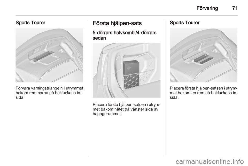 OPEL INSIGNIA 2012  Instruktionsbok 