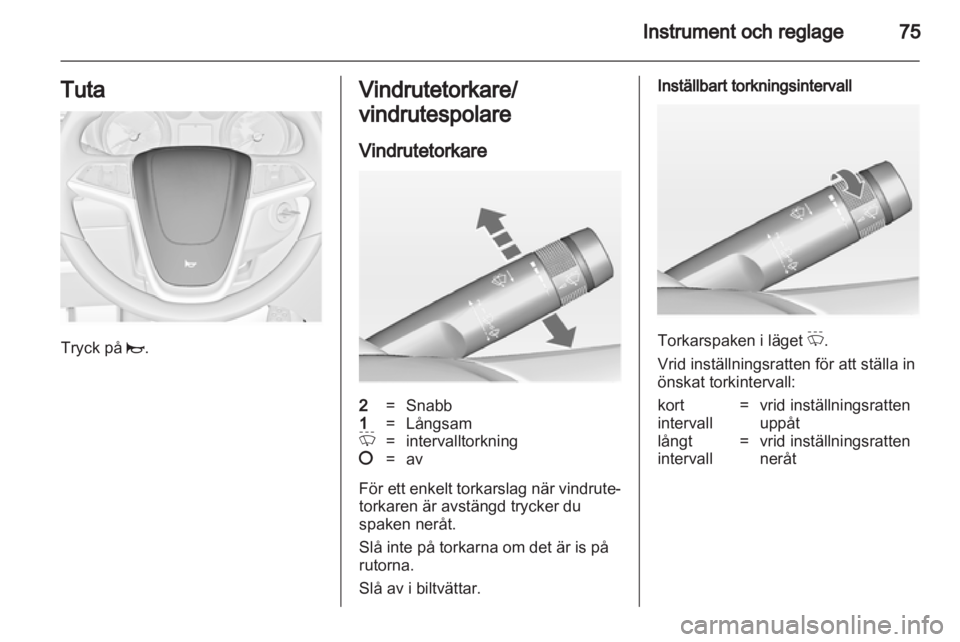 OPEL INSIGNIA 2012  Instruktionsbok 