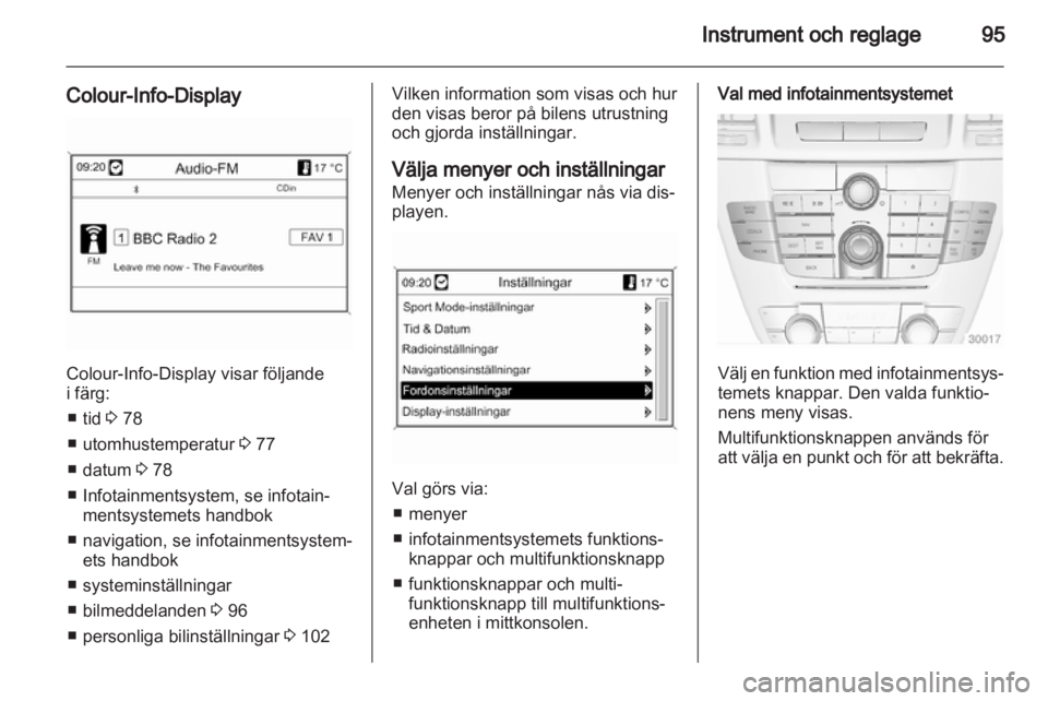 OPEL INSIGNIA 2012  Instruktionsbok 
