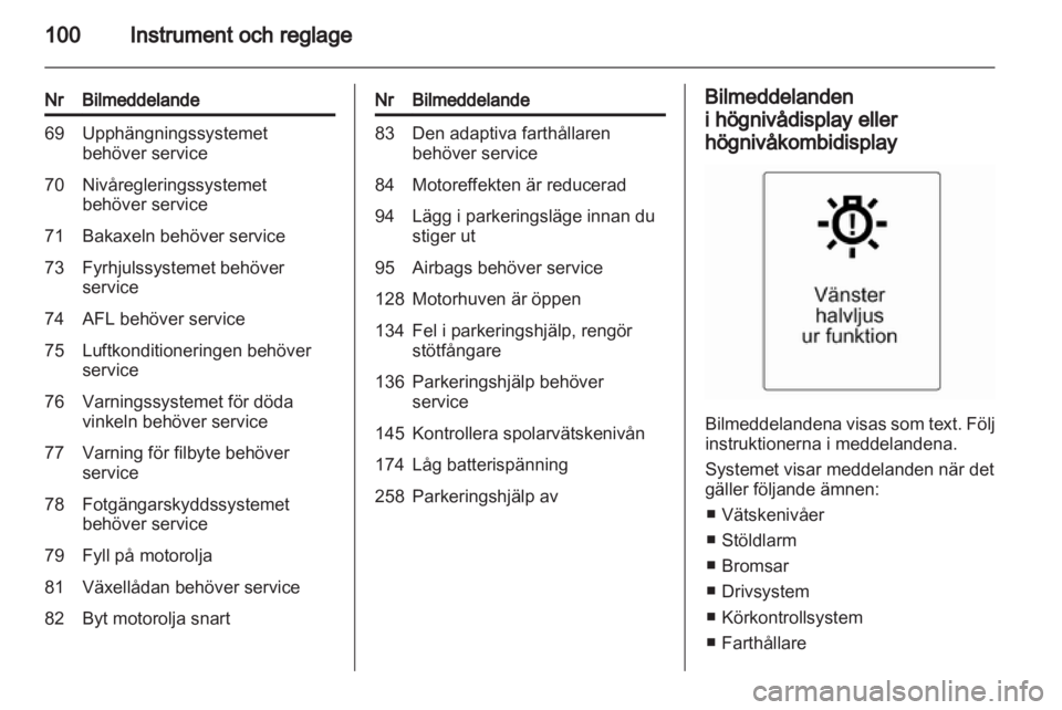 OPEL INSIGNIA 2012.5  Instruktionsbok 