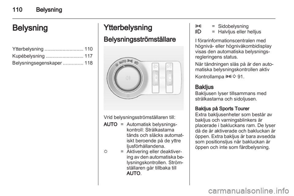 OPEL INSIGNIA 2012.5  Instruktionsbok 