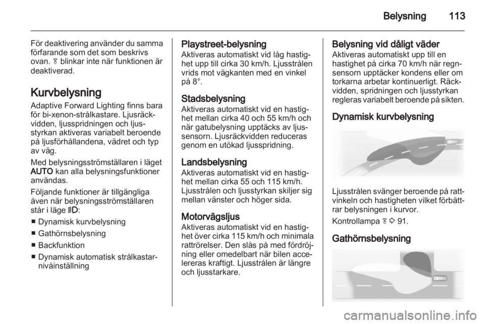 OPEL INSIGNIA 2012.5  Instruktionsbok 
