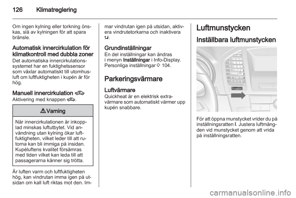 OPEL INSIGNIA 2012.5  Instruktionsbok 