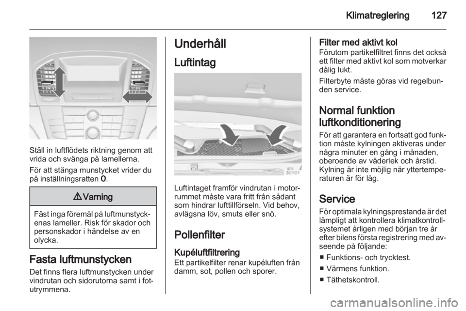 OPEL INSIGNIA 2012.5  Instruktionsbok 