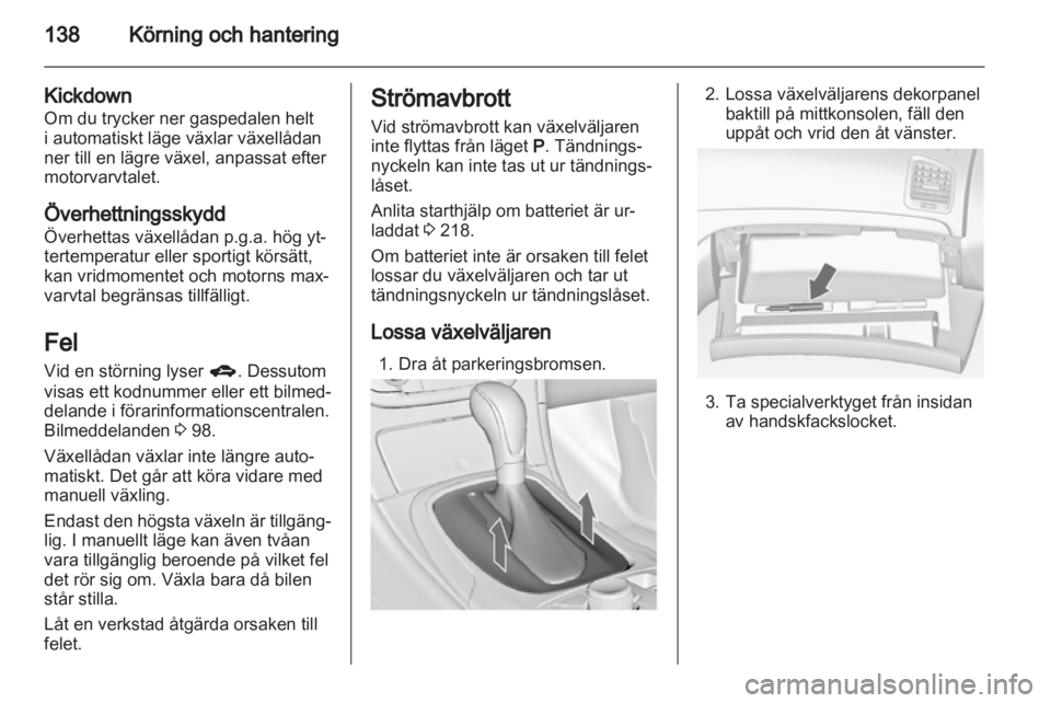 OPEL INSIGNIA 2012.5  Instruktionsbok 