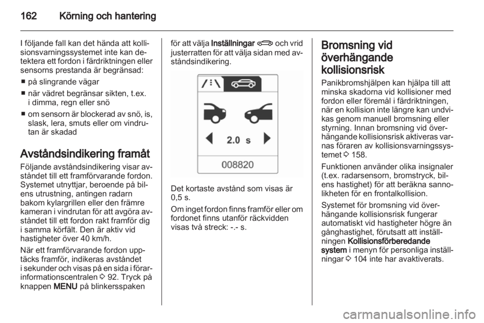 OPEL INSIGNIA 2012.5  Instruktionsbok 