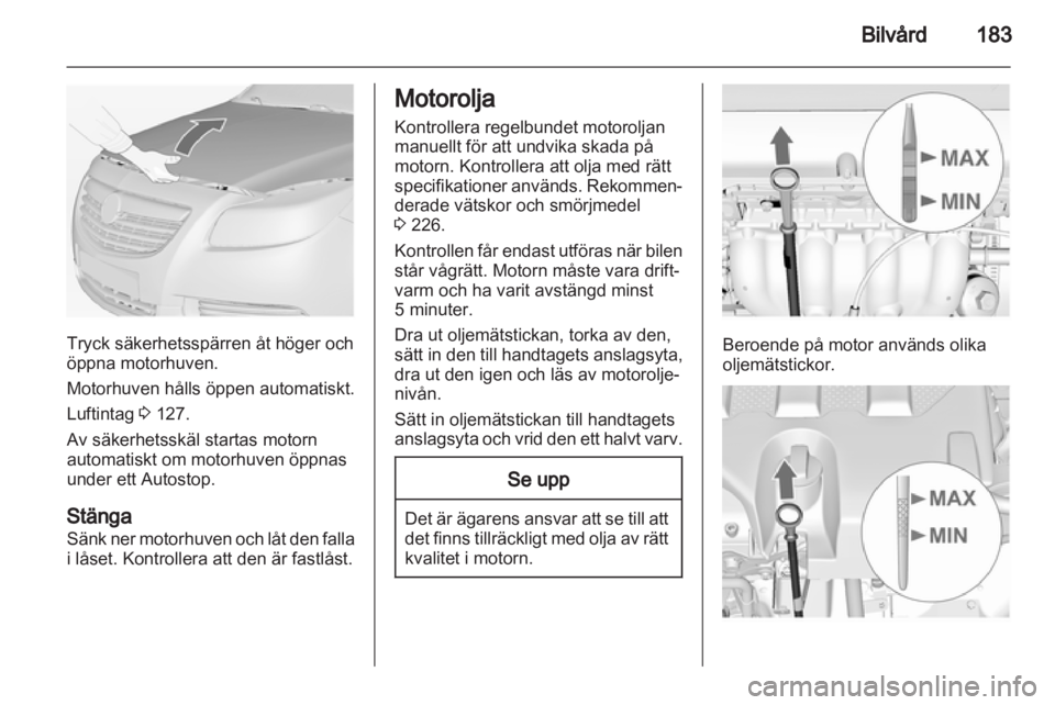 OPEL INSIGNIA 2012.5  Instruktionsbok 