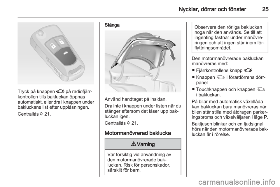 OPEL INSIGNIA 2012.5  Instruktionsbok 