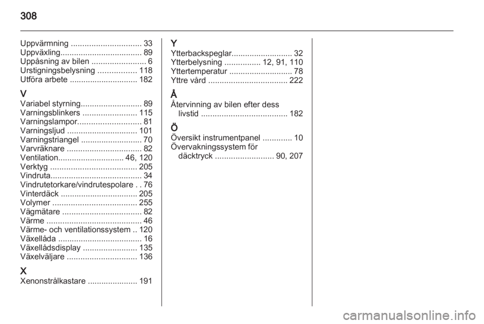 OPEL INSIGNIA 2012.5  Instruktionsbok 