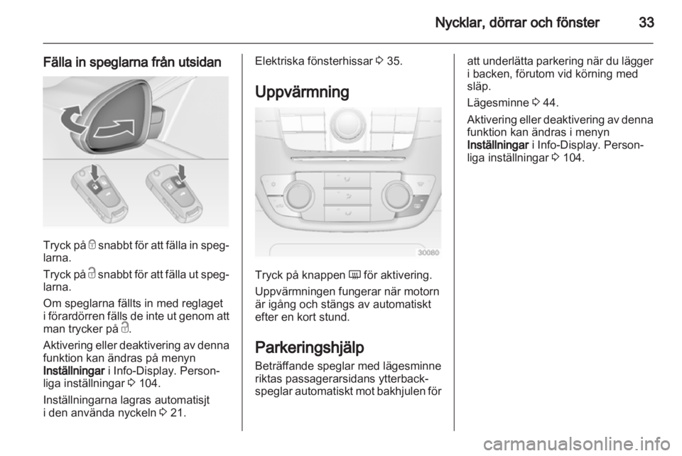OPEL INSIGNIA 2012.5  Instruktionsbok 
