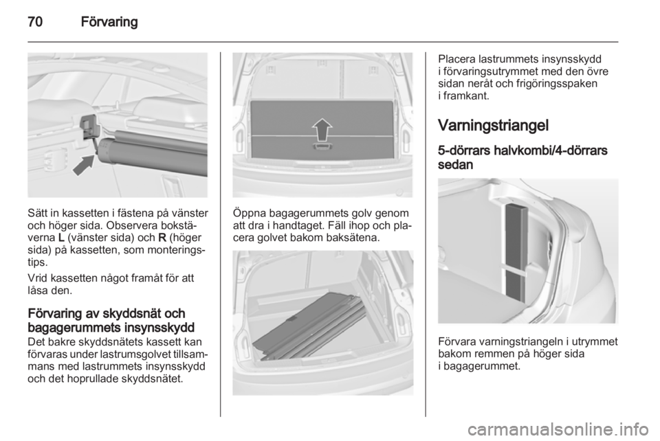 OPEL INSIGNIA 2012.5  Instruktionsbok 