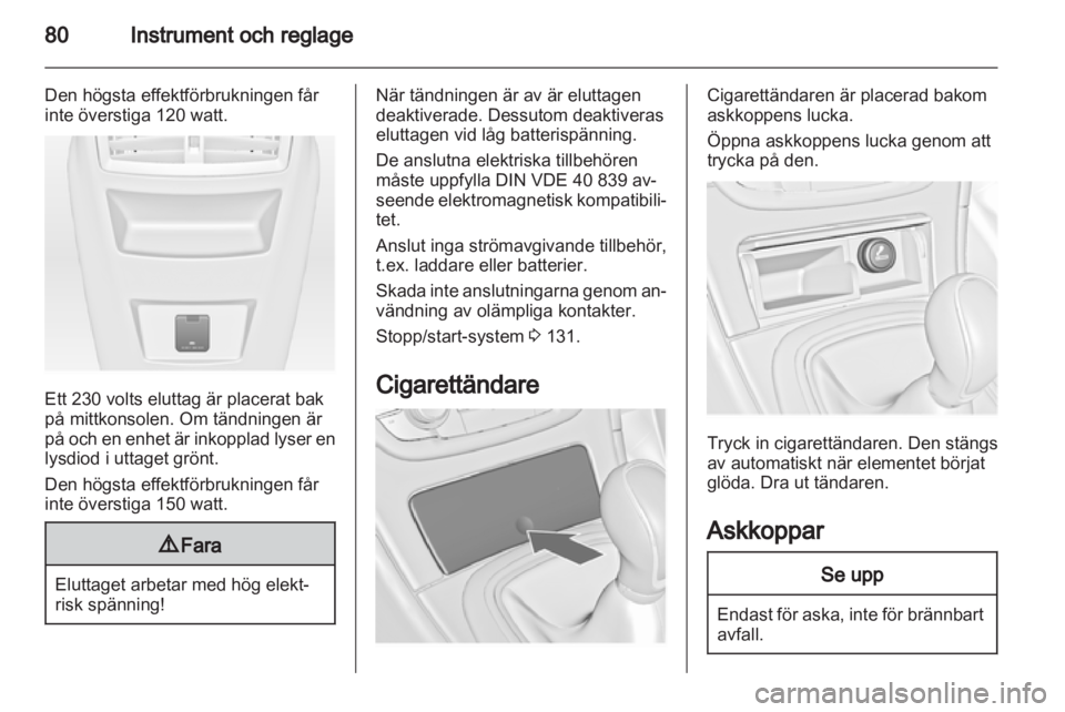 OPEL INSIGNIA 2012.5  Instruktionsbok 