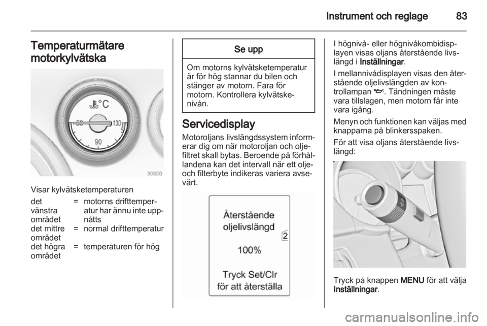 OPEL INSIGNIA 2012.5  Instruktionsbok 