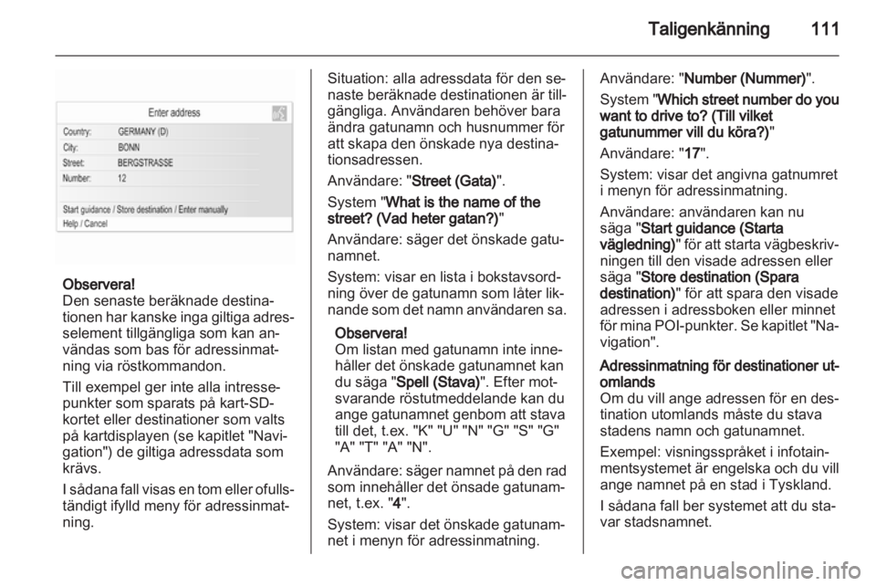 OPEL INSIGNIA 2013  Handbok för infotainmentsystem 