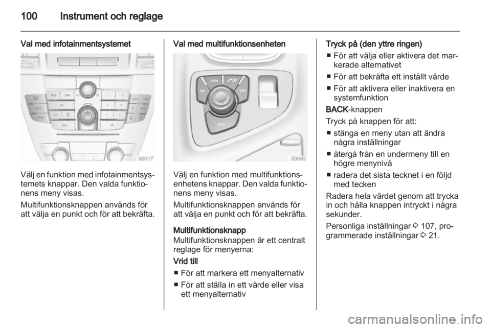 OPEL INSIGNIA 2013  Instruktionsbok 