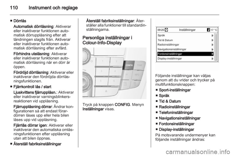 OPEL INSIGNIA 2013  Instruktionsbok 