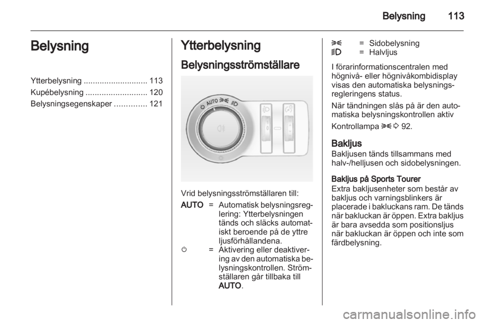 OPEL INSIGNIA 2013  Instruktionsbok 