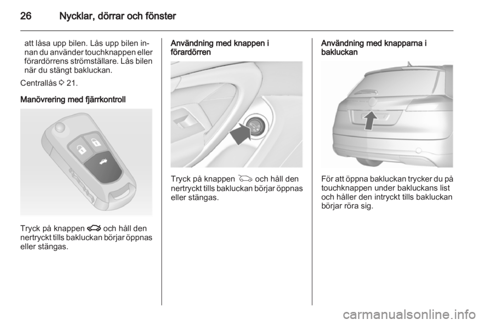 OPEL INSIGNIA 2013  Instruktionsbok 