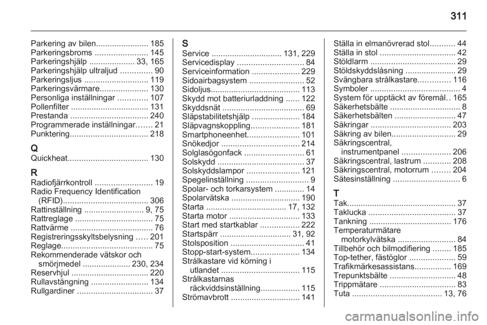 OPEL INSIGNIA 2013  Instruktionsbok 