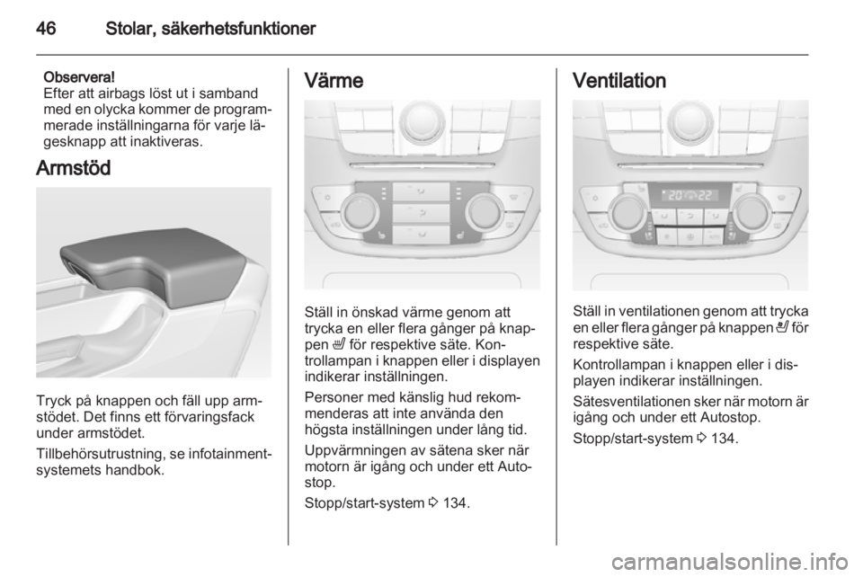 OPEL INSIGNIA 2013  Instruktionsbok 