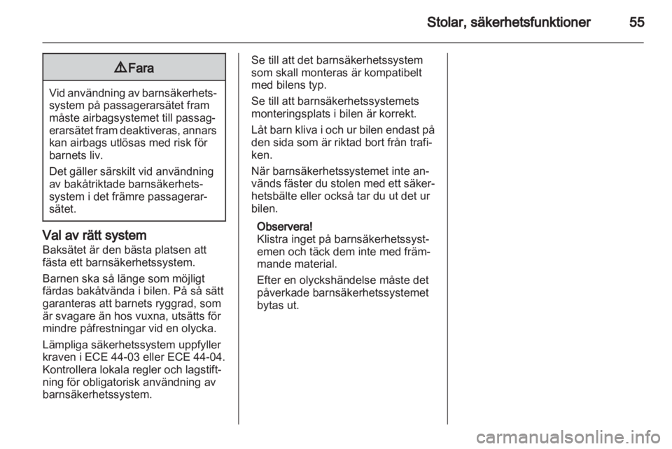 OPEL INSIGNIA 2013  Instruktionsbok 