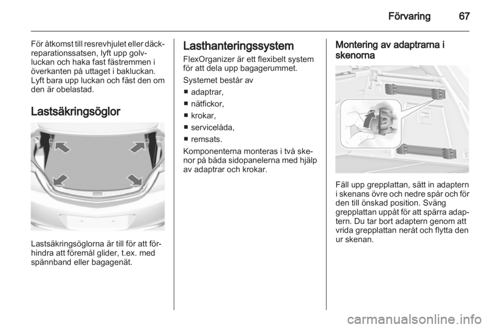 OPEL INSIGNIA 2013  Instruktionsbok 