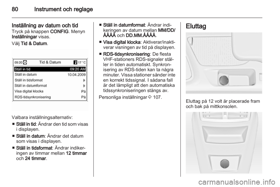 OPEL INSIGNIA 2013  Instruktionsbok 