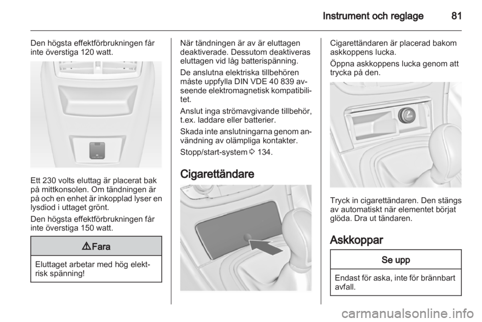 OPEL INSIGNIA 2013  Instruktionsbok 